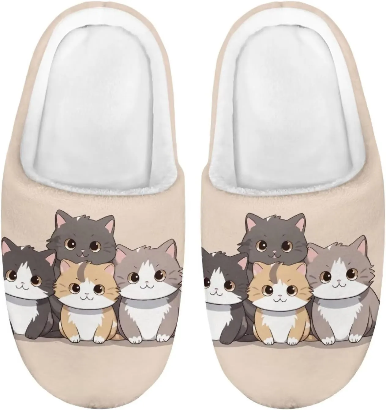 Flashideas Toddler Slippers Indoor Outdoor Anti-Skid Warm Cozy Foam Slide Soft Fuzzy Slippers