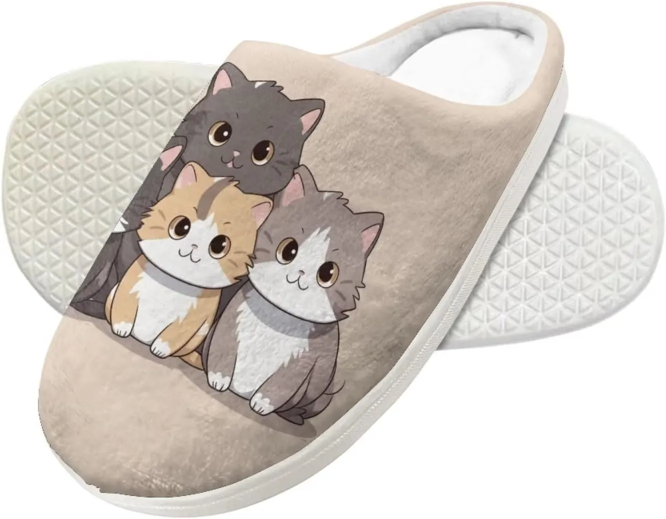 Flashideas Toddler Slippers Indoor Outdoor Anti-Skid Warm Cozy Foam Slide Soft Fuzzy Slippers