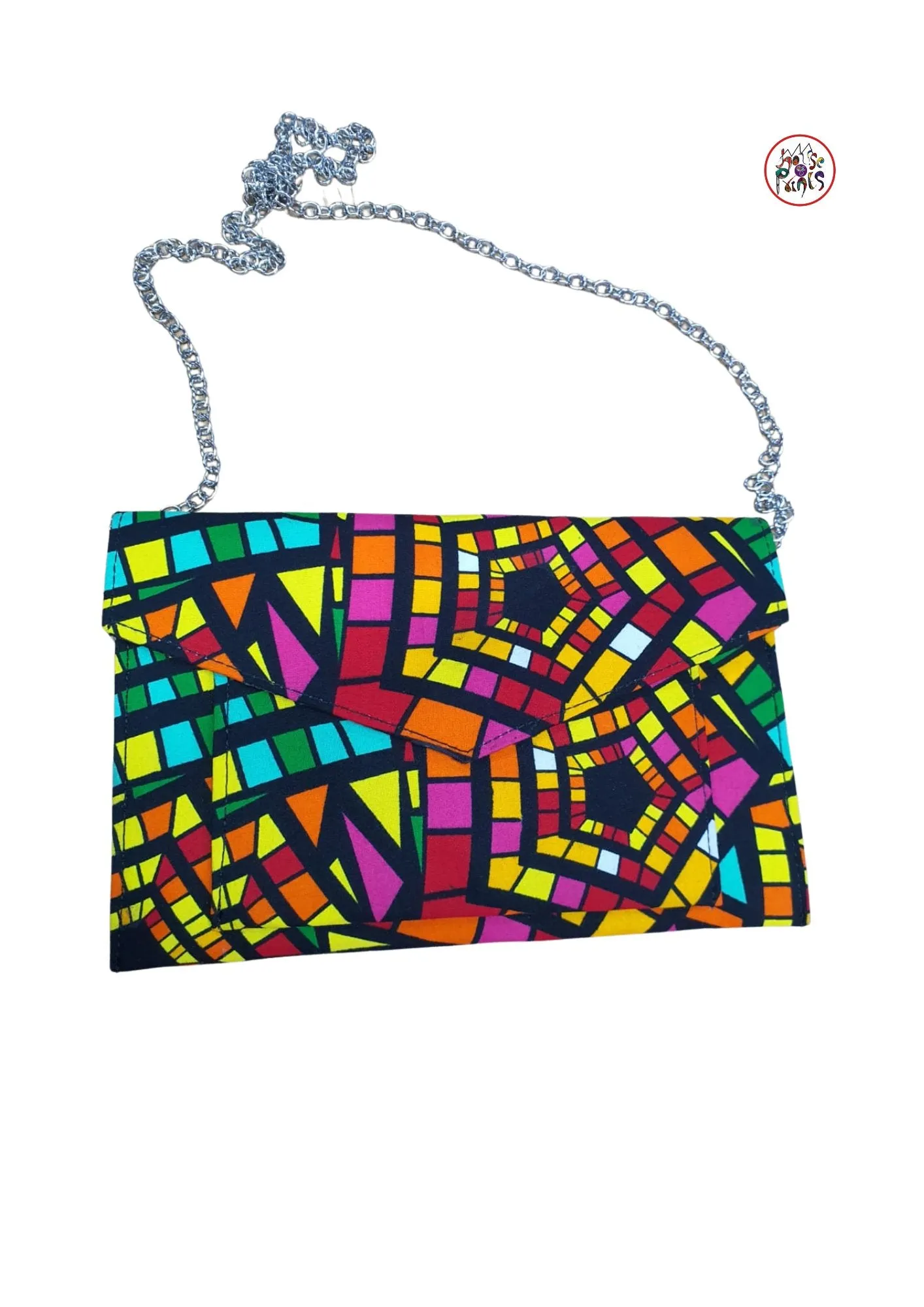 Flat Ankara Cross Body Bag