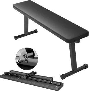 Flat Benches, Foldable Flat Weight Benches, Flat Utility Weight Benches Training Benches Press for Home Gym Weight Training and Ab Exercises