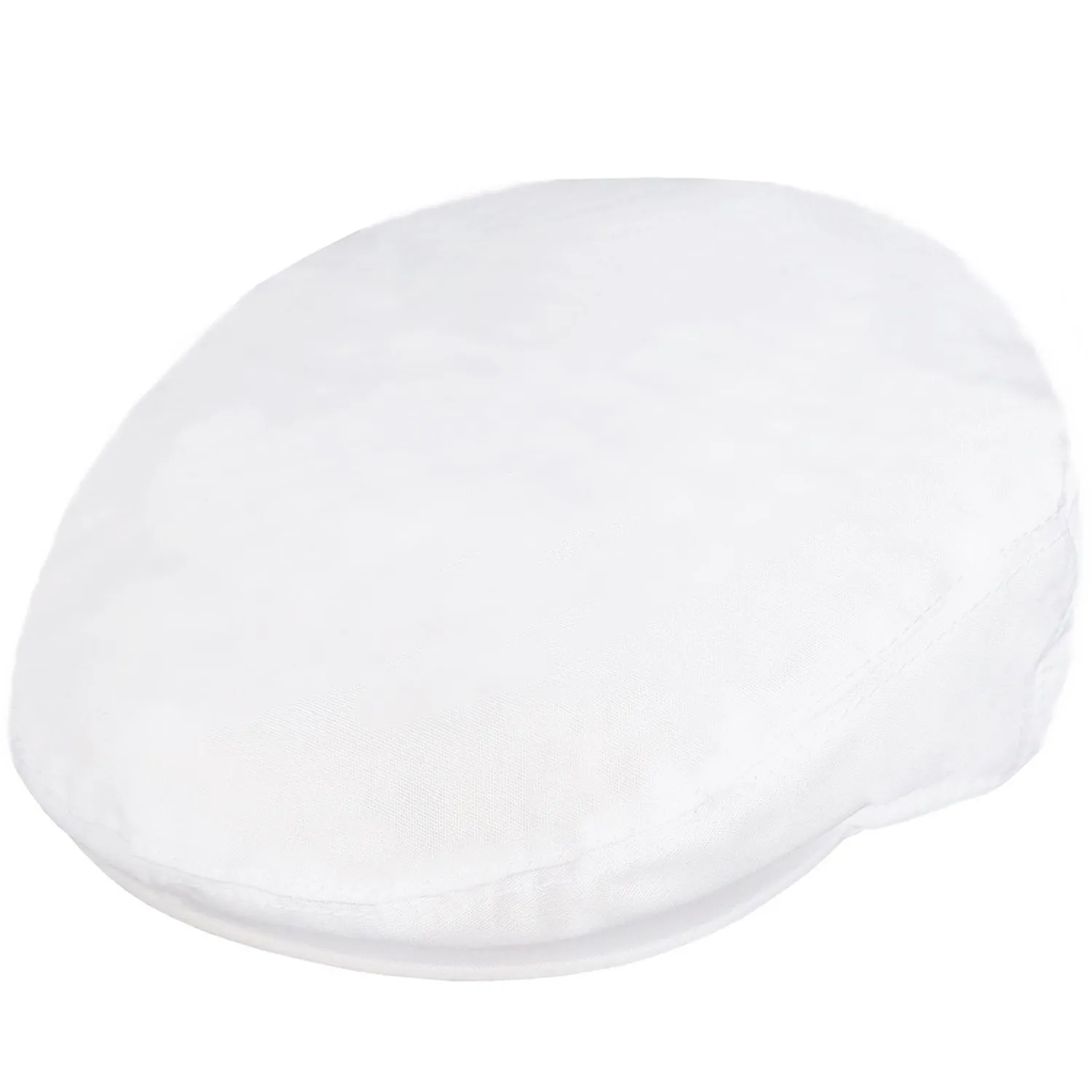 Flat Cap - Sun Hat In 100% Cotton - White