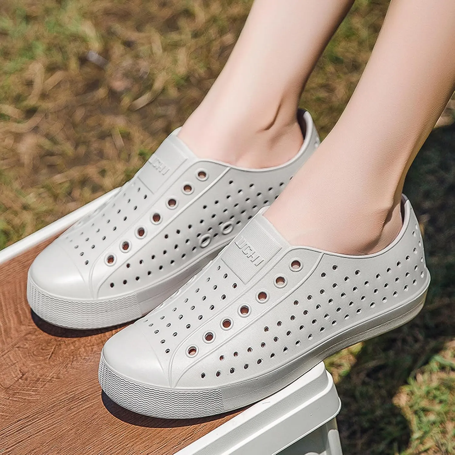 FLIOZY Waterproof Garden Clogs for Men and Women - Lightweight Breathable EVA Slip-On Shoes - Comfortable Non-Slip Casual Footwear for Outdoor, Beach, Everyday Wear