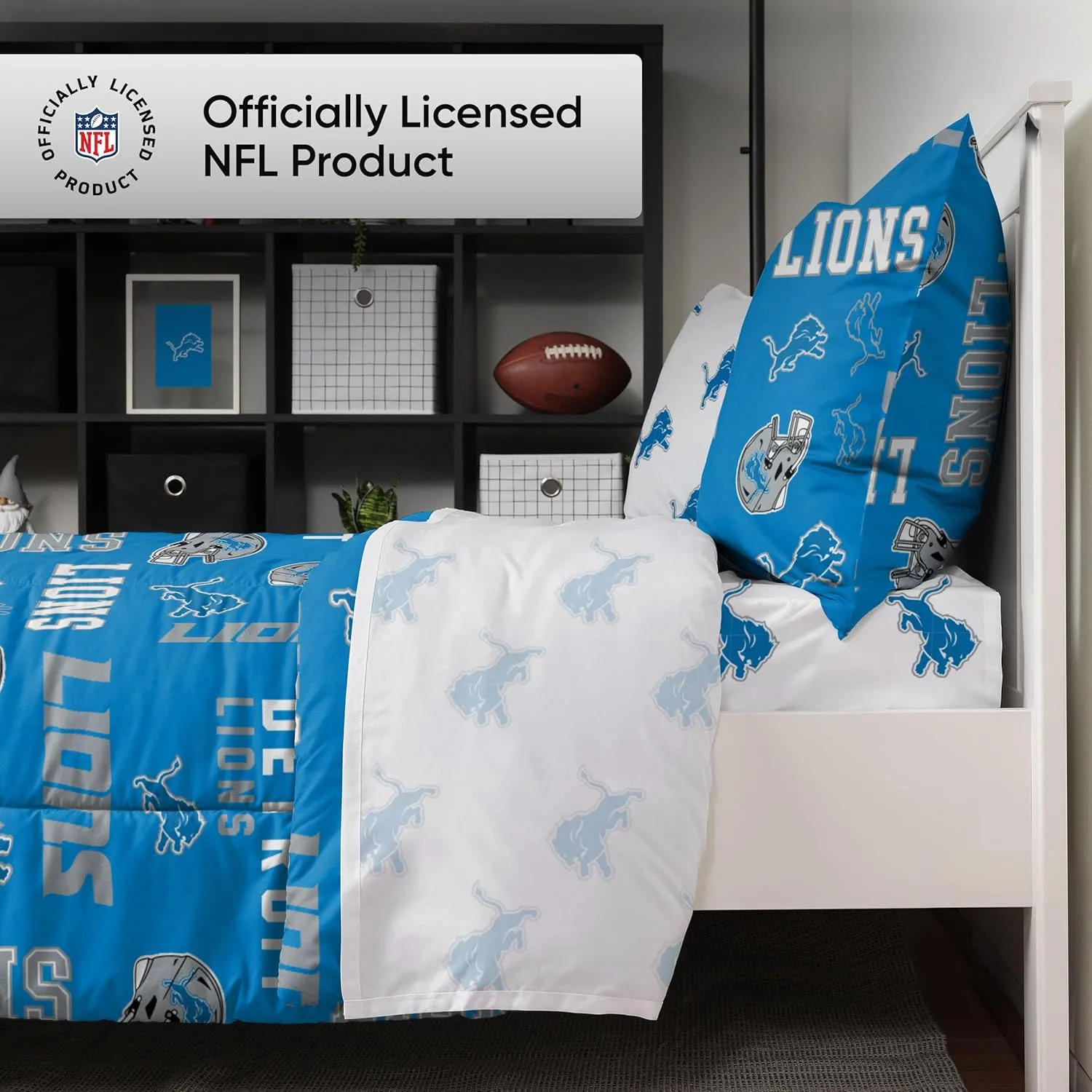 FOCO Philadelphia Eagles NFL Team Color Bed In a Bag Comforter Bedding 5 Piece Full Set