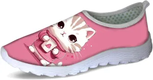 Forchrinse Moon Star Men’s Running Shoes Women’s Slip on Walking Shoes Patriotic Sport Sneakers Breathable