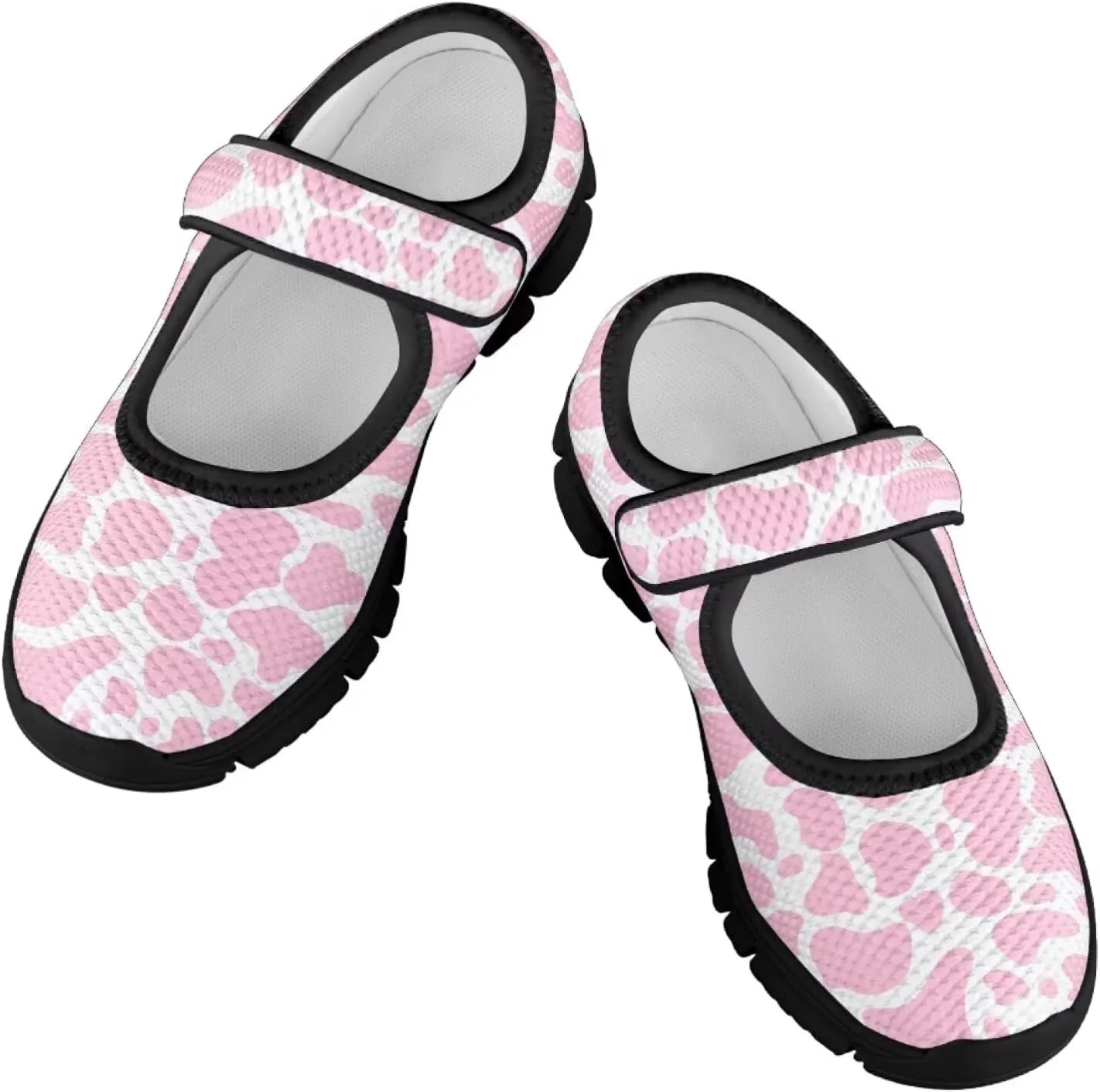 Forchrinse Rainbow Girls and Toddler Mary Jane Sneakers Soft Sole Barefoot Flats Comfort School Party Play Shoes Ballet Flats for Kids Size 11-2.5