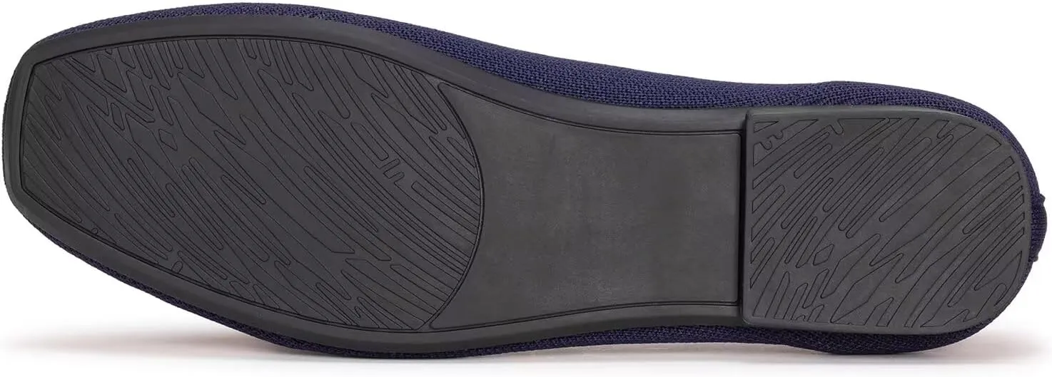 Frank Mully Women's Loafer Flats Square Toe Comfortable Office Work Shoes, Cute Penny Loafer Slip On Walking Driving Shoes