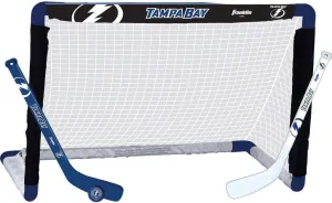 Franklin Sports NHL Mini Hockey Set - Kids Indoor Knee Hockey Goal, Ball,   2 Stick Combo - Youth Team Indoor Toy Set - Official - Ages 3 
