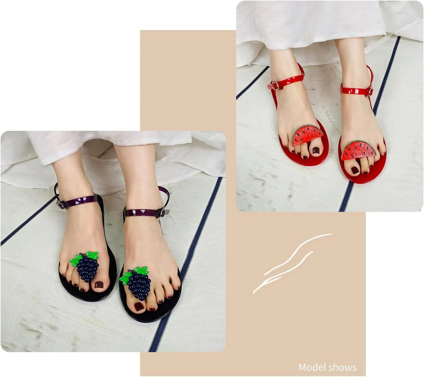 Fruit Flat Sandals Jelly Beach Casual Sandals