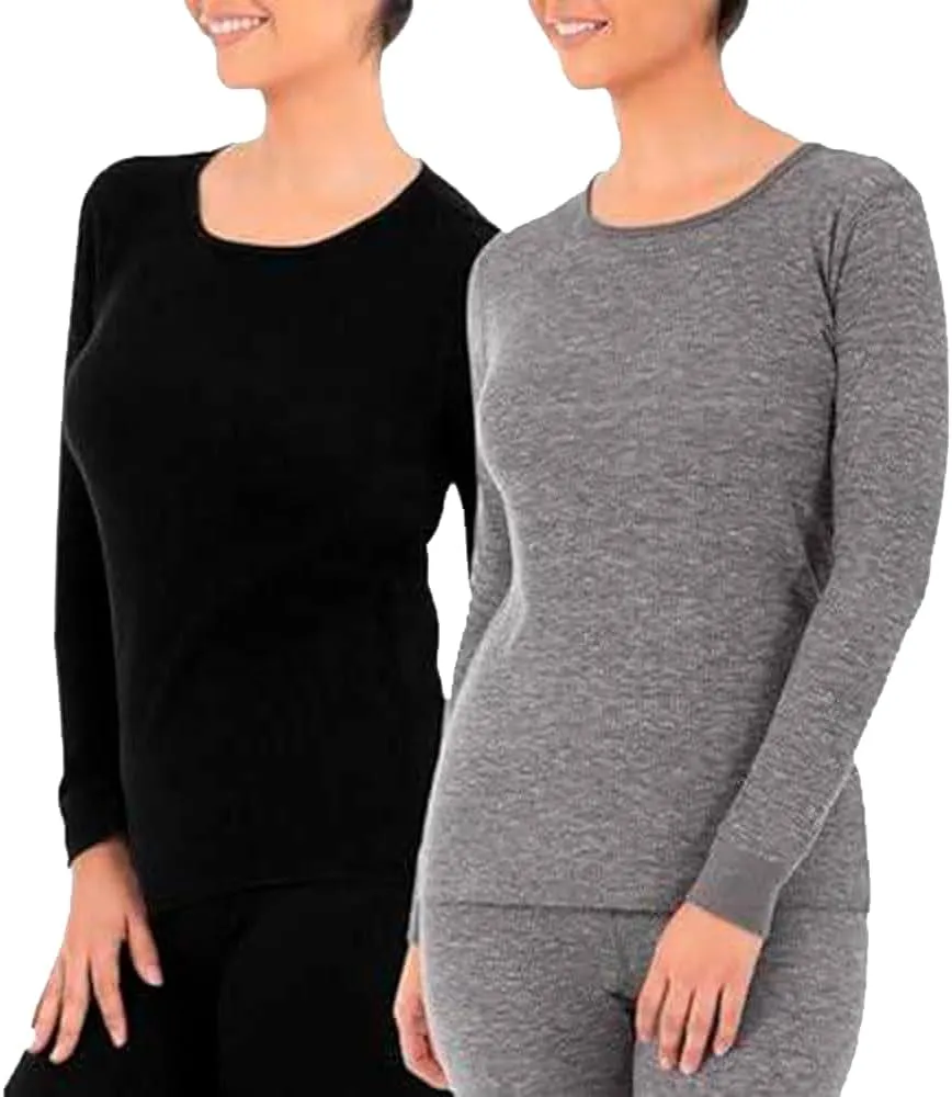 Fruit of the Loom womens Micro Waffle Premium Thermal Underwear Tee Shirt