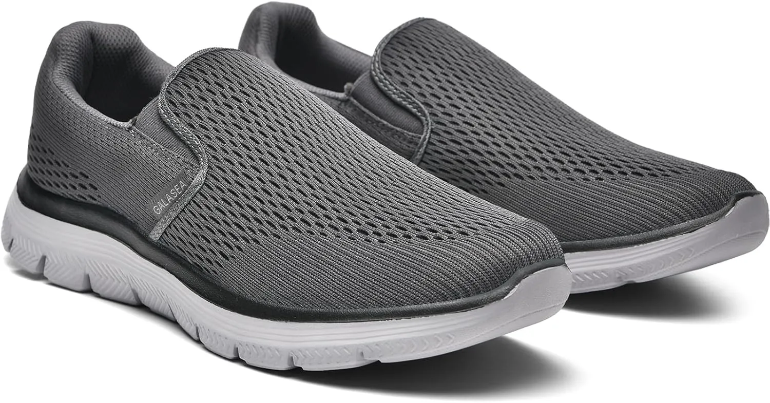 GALASEA Men's Casual Slip on Mesh Loafer Breathable Sneakers Ultralight & Comfort Walking Shoes