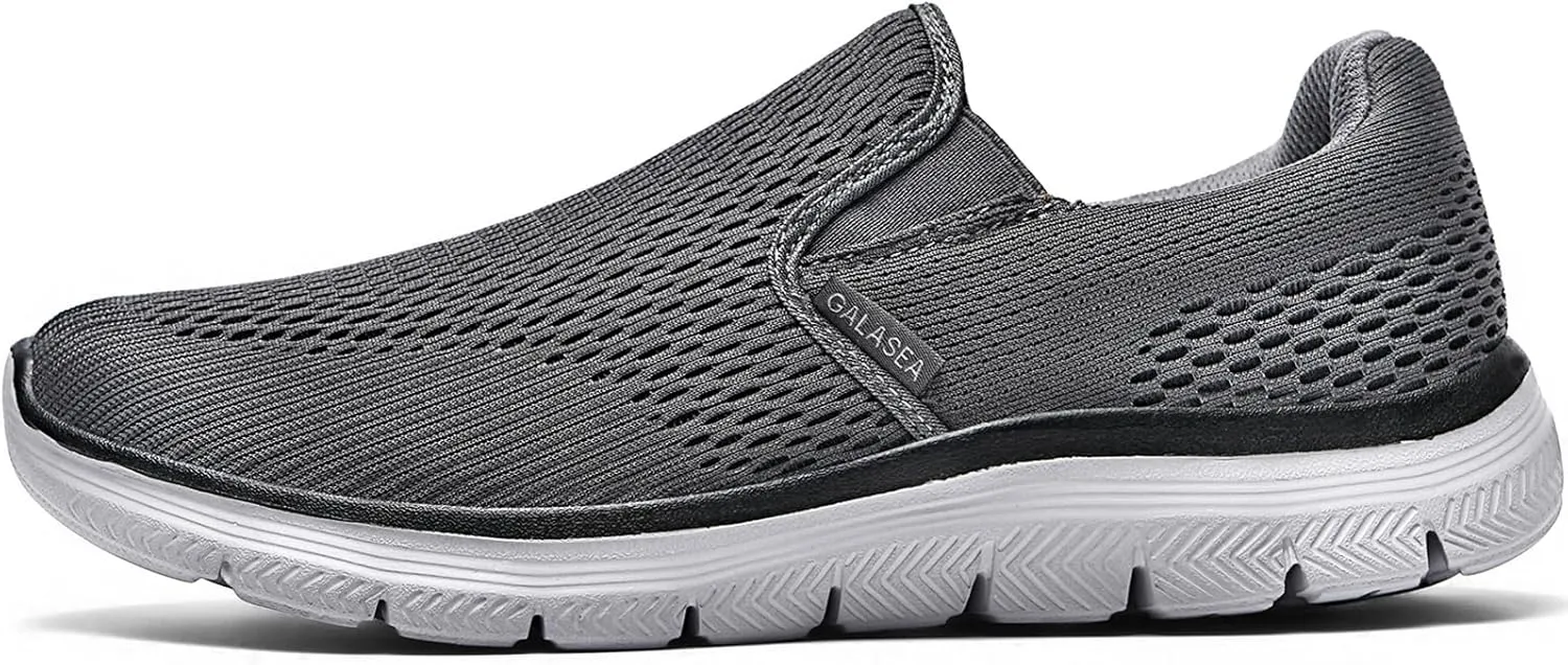 GALASEA Men's Casual Slip on Mesh Loafer Breathable Sneakers Ultralight & Comfort Walking Shoes