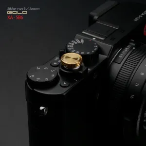 Gariz Sticker type Soft Shutter Button Gold XA-SB6 for Sony Fuji Canon Nikon