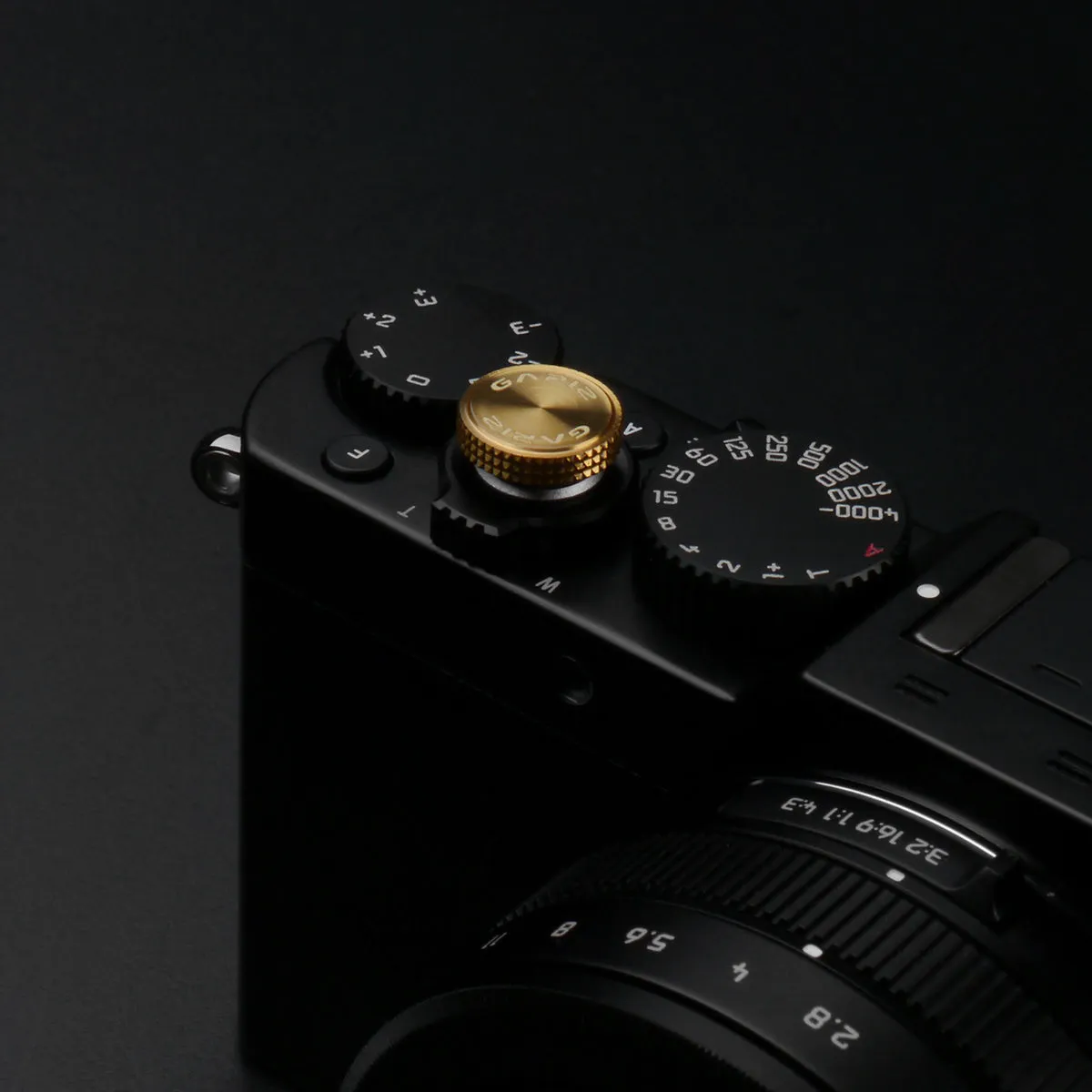 Gariz Sticker type Soft Shutter Button Gold XA-SB6 for Sony Fuji Canon Nikon