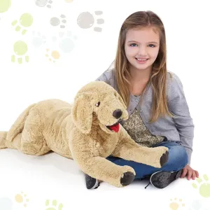 Geosar Dog Stuffed Animals Plush 15.7 Inch Soft Cuddly Golden Retriever Plush Toys Large Stuffed Dog Body Pillow Gifts for Kids Girls Boys Birthday