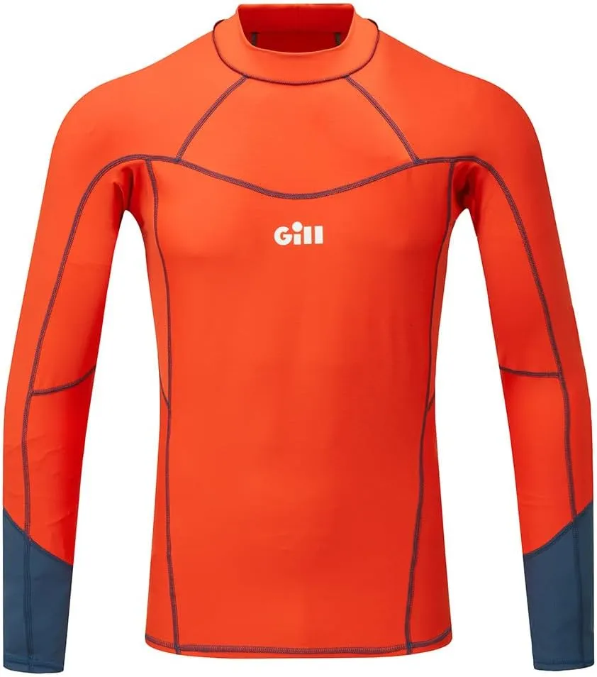 Gill Mens Long Sleeve Pro Rash Guard Shirt Vest 50  UV Sun Protection for All Water Sports Surfing Paddle Board Kayaking