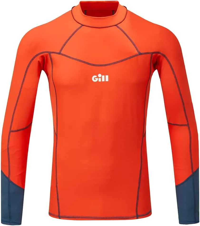Gill Mens Long Sleeve Pro Rash Guard Shirt Vest 50  UV Sun Protection for All Water Sports Surfing Paddle Board Kayaking
