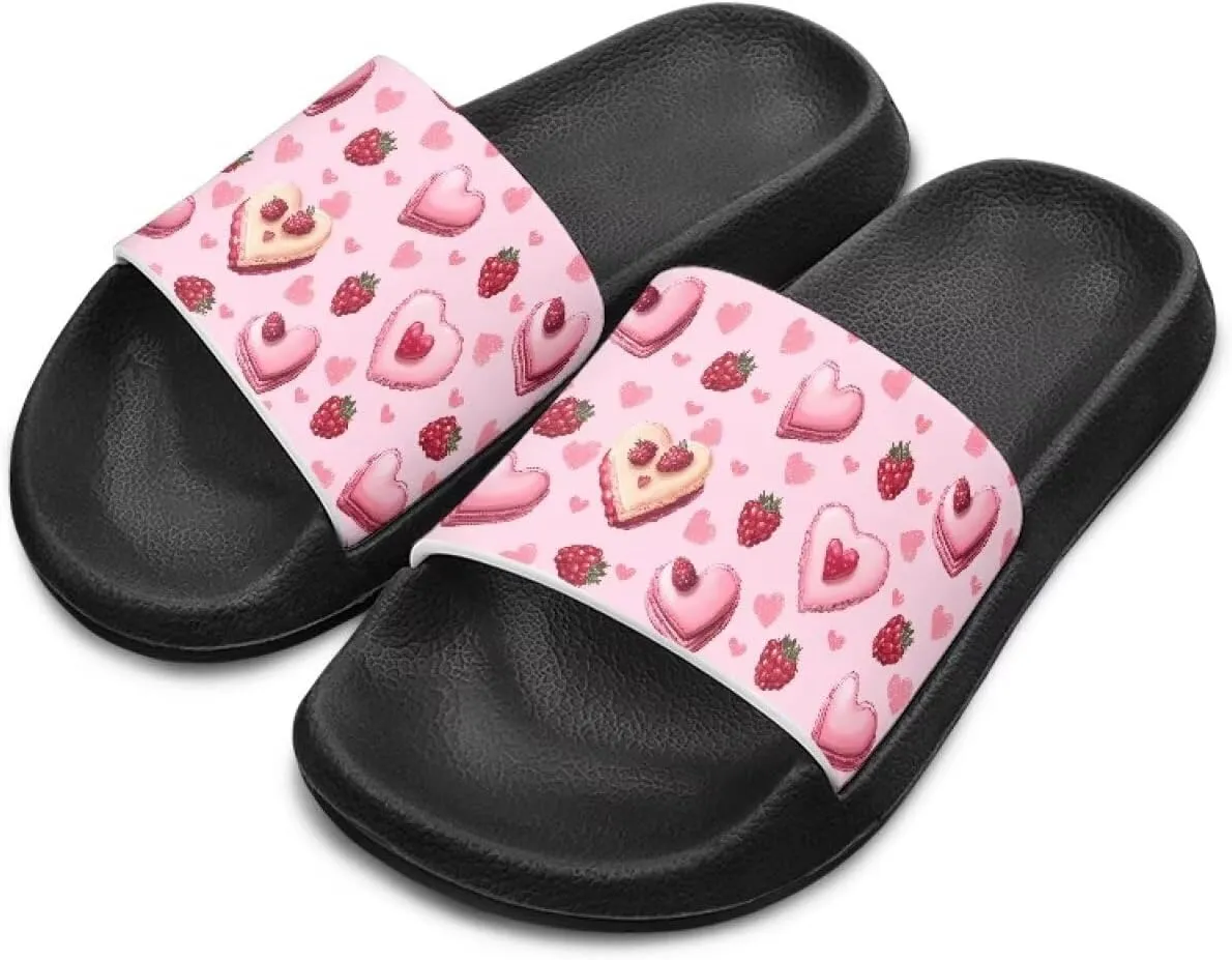 Girls Slip-On Sandals Lightweight Anti-Slip Shower Shoes for Kids