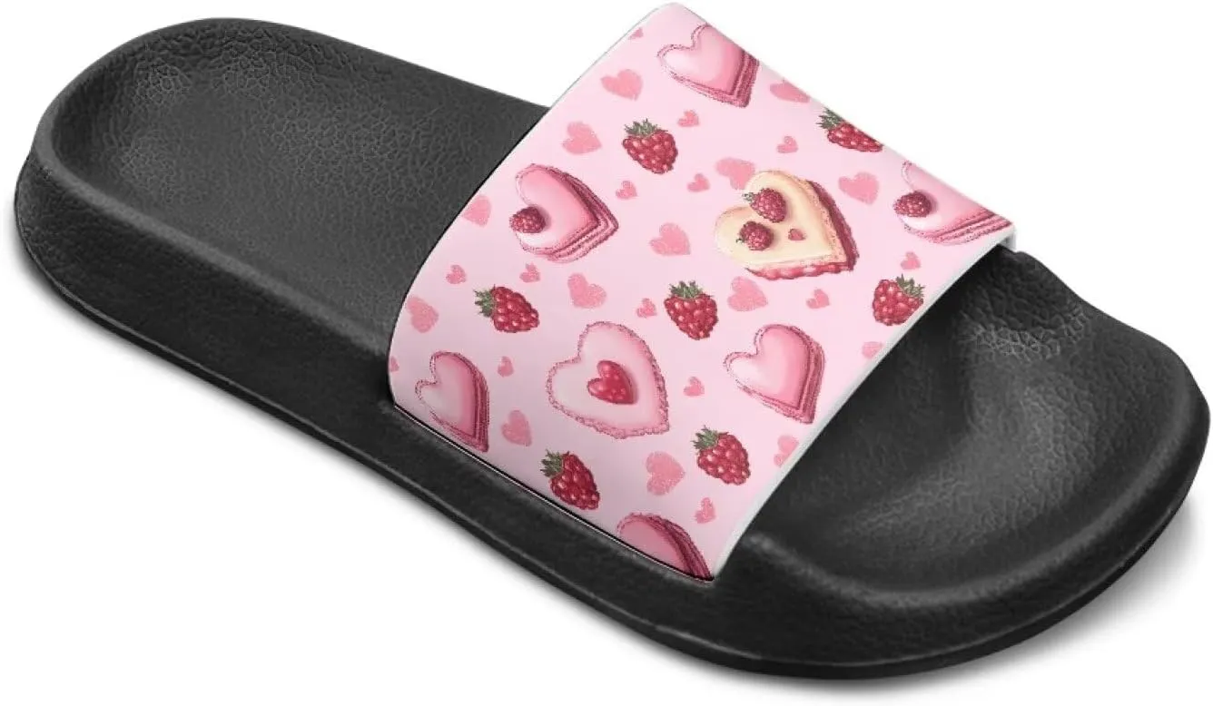 Girls Slip-On Sandals Lightweight Anti-Slip Shower Shoes for Kids