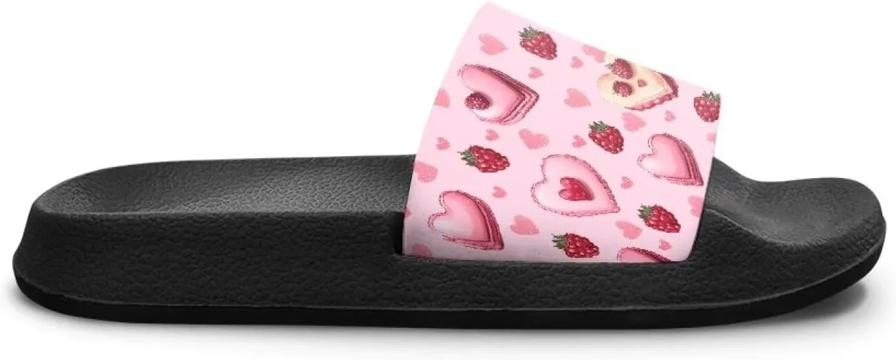 Girls Slip-On Sandals Lightweight Anti-Slip Shower Shoes for Kids