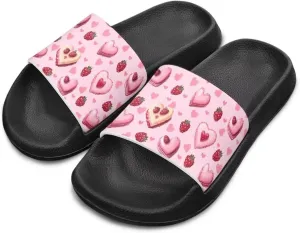 Girls Slip-On Sandals Lightweight Anti-Slip Shower Shoes for Kids