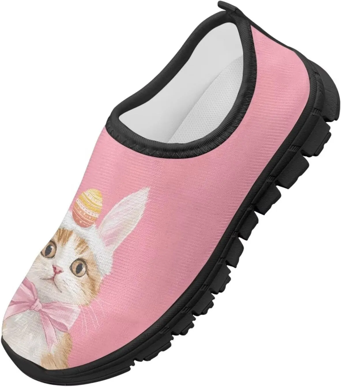 Girls Slip On Shoes Tennis Running Shoes Boys Lightweight Breathable Sneakers for Kids