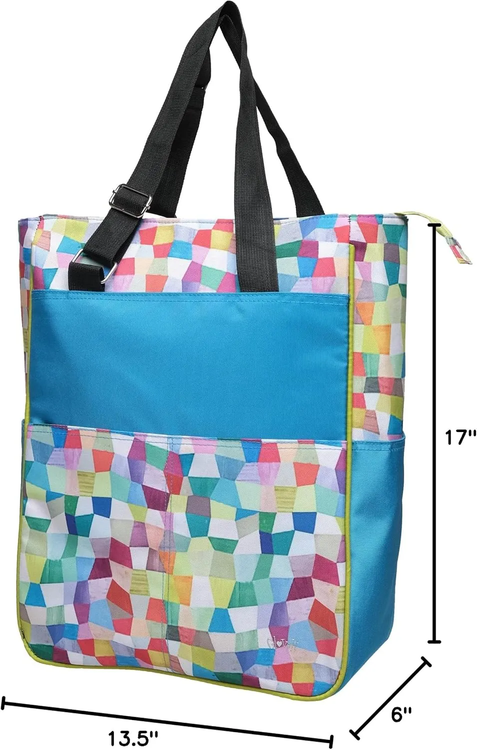 Glove It Tennis Tote Bag, Tennis Bag for Women, Ladies Sports Shoulder Bag, Large Tote with 6 Pockets, fits 2 Rackets