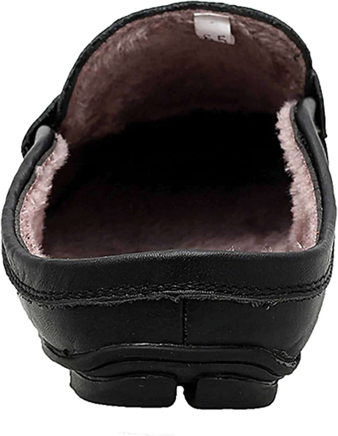 Go Tour Mens Mules Clog Slippers Breathable Punching Leather Slip on Shoes Casual Loafers