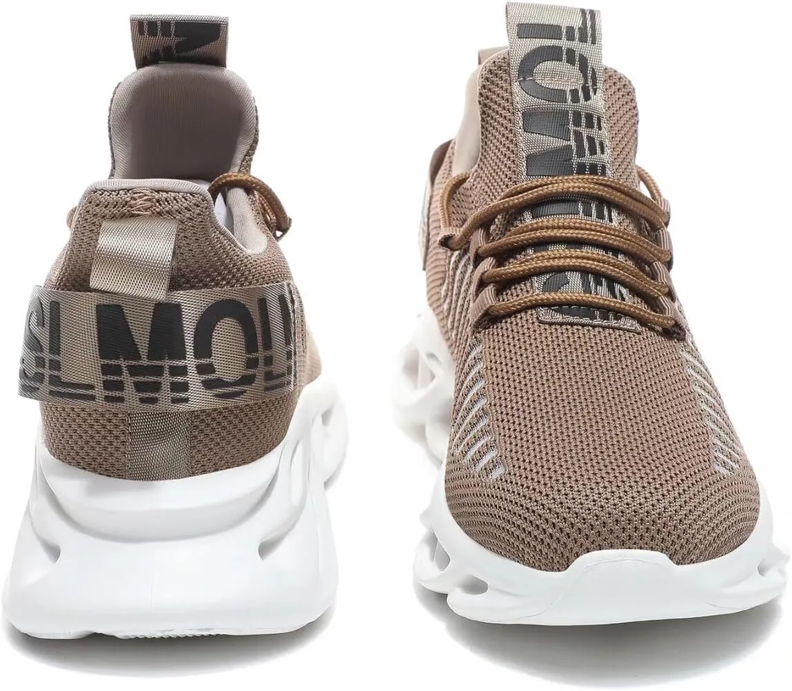 GSLMOLN Men's Slip on Breathable Walking Shoes Ultra Lightweight Casual Sport Gym Fashion Sneakers