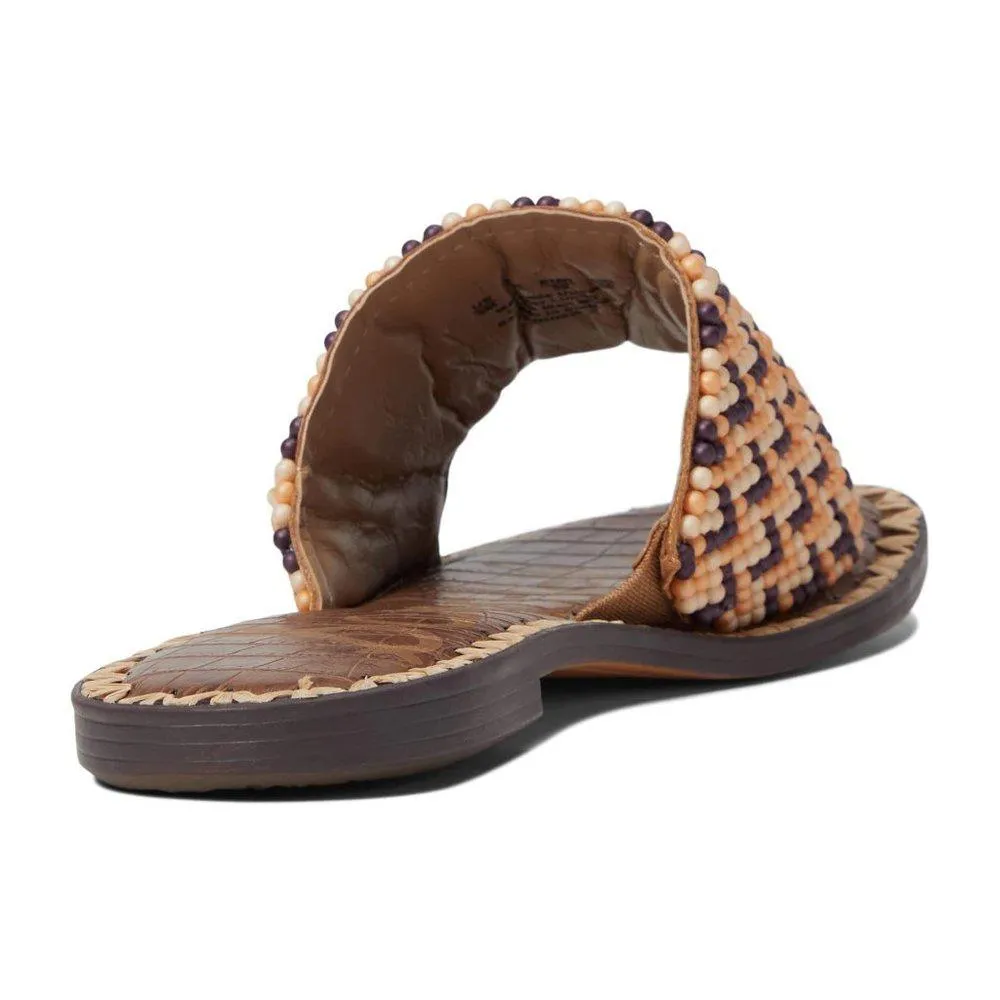 Gunner Beaded Leather Slide Sandals