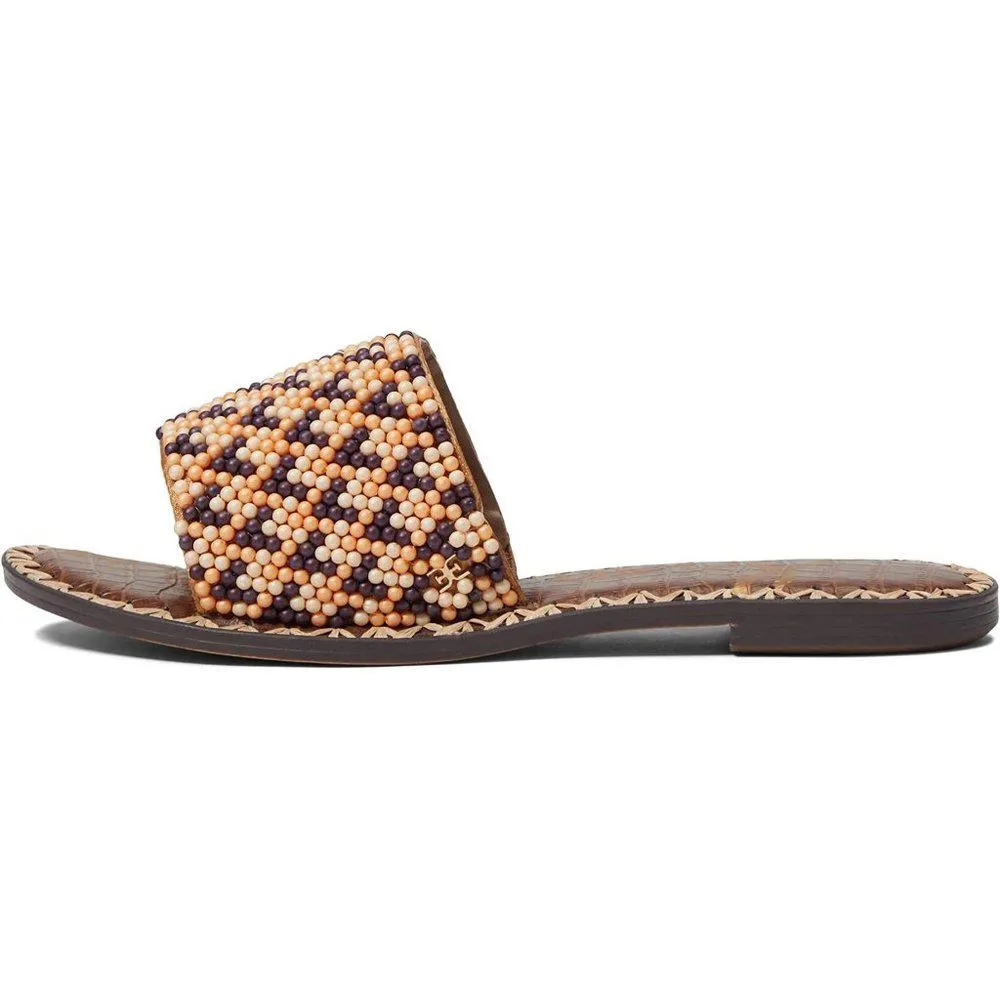 Gunner Beaded Leather Slide Sandals