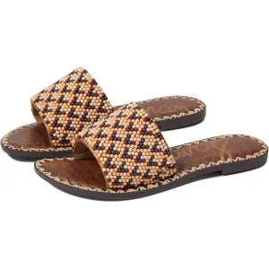 Gunner Beaded Leather Slide Sandals