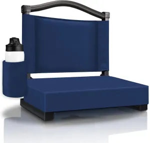 HABUTWAY Stadium Seat with Back Support and Thick Cushion Wide Bleacher Chairs with Back and Cushion Hold up 350lbs Stadium Chair with Shoulder Strap and Pocket