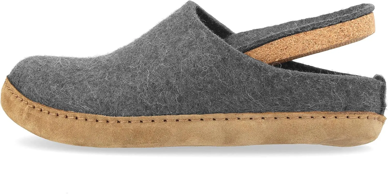 HAFLINGER Unisex Emils Wool Felt Slide Slippers