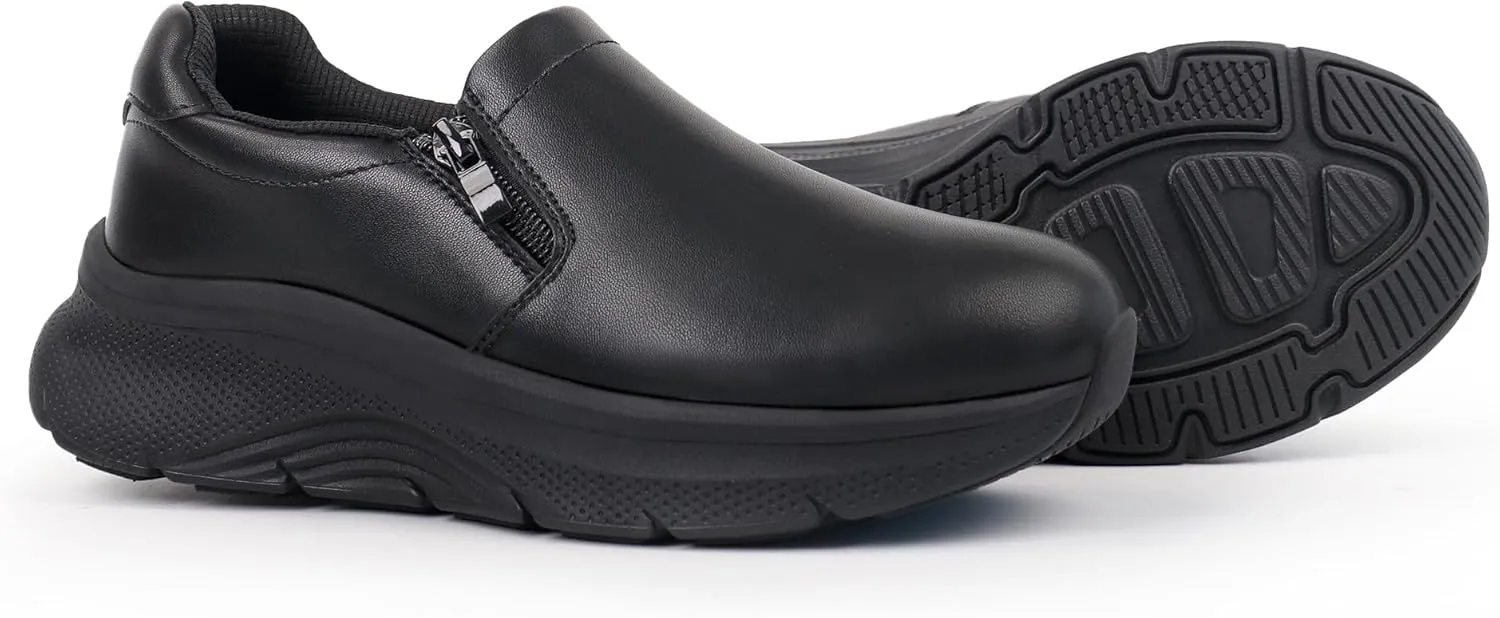 Hawkwell Women's Slip On Arch Support Comfortable Nurse Shoes Slip Resistant Lightweight Work Shoes