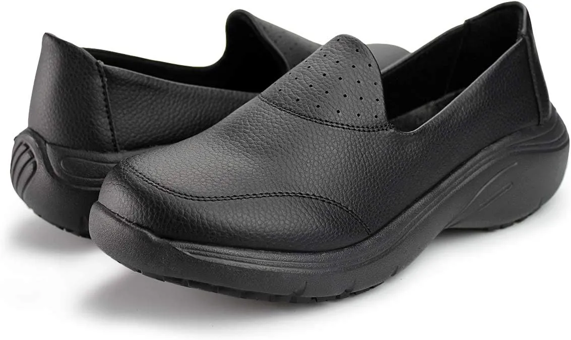Hawkwell Women's Slip On Nursing Shoes Comfortable Lightweight Slip Resistant Work Shoes