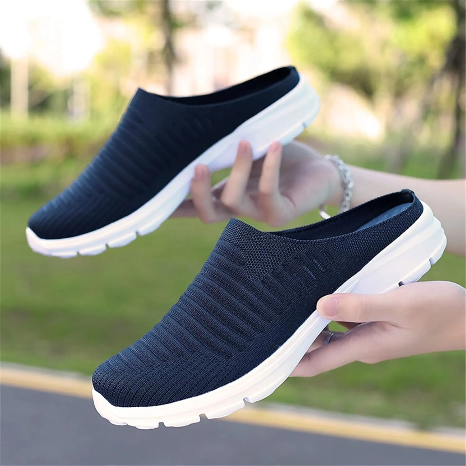 Heated Slippers for Men Rechargeable Lightweight Slip On Flat Casual Half Slippers Disposable Slippers Large Men