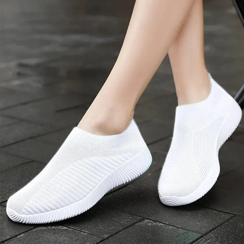 High Quality Women's Vulcanized Slip-On Sneakers: Comfortable Loafers