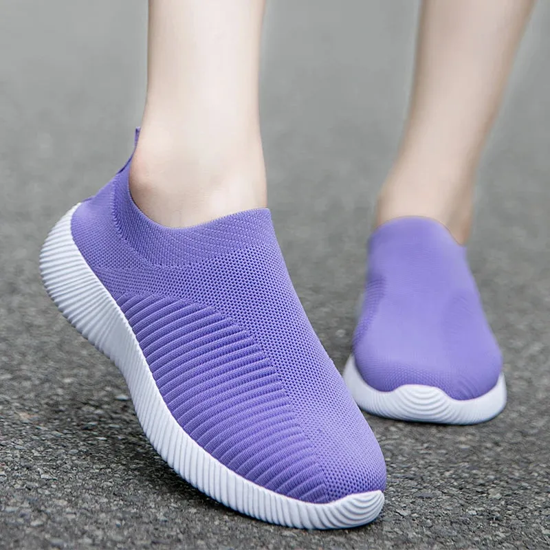 High Quality Women's Vulcanized Slip-On Sneakers: Comfortable Loafers