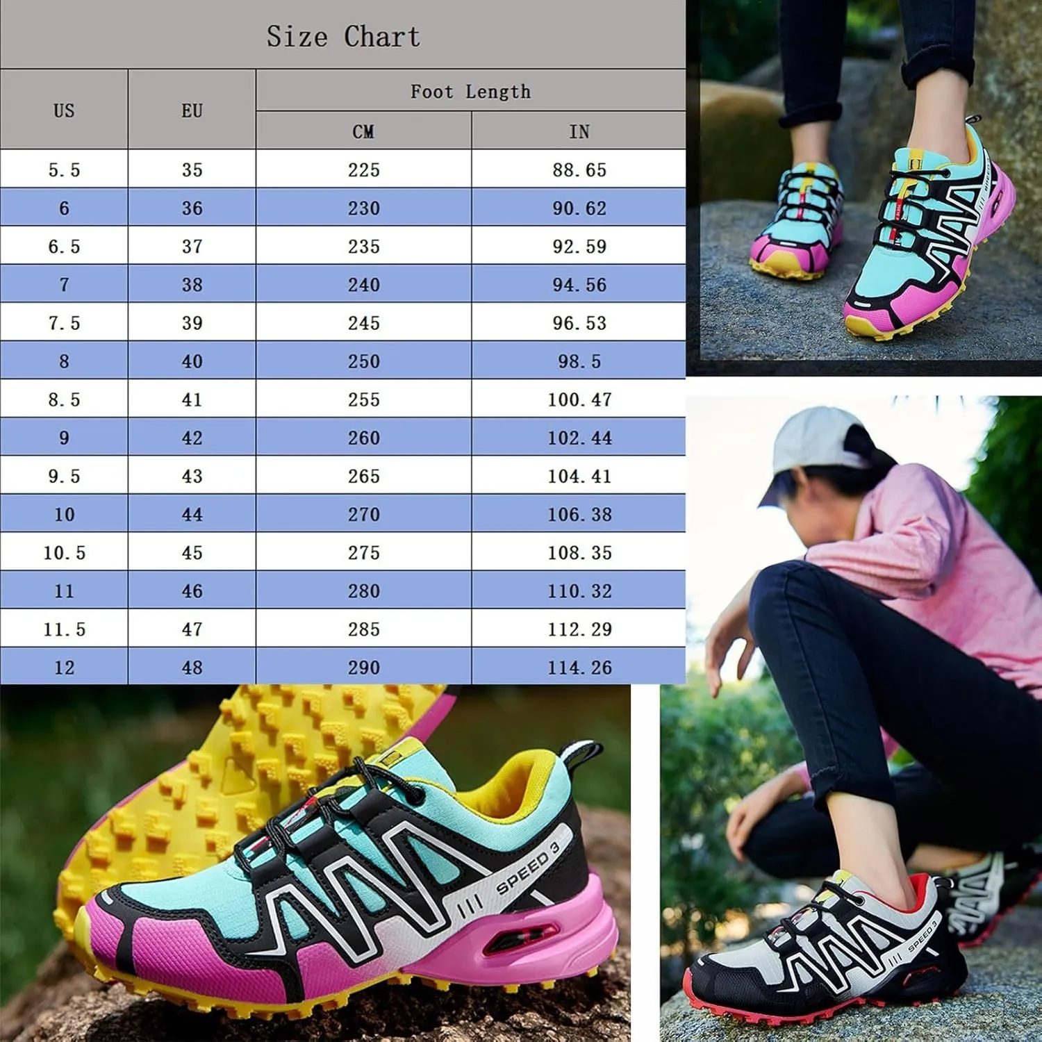 Hike Balance Shoes Men Women, Hike Balance Orthopedic Shoes, Comfortable Breathable Non-Slip Slip-on Sneakers