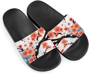 Howilath Novelty Animals Pattern Women's Slide Sandals, Casual Soft Sole Open Toe Non-Slip Single Band Slide Sandals