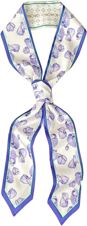 IMLECK Fashion Silk Feeling Headscarf for Women Girls Lightweight Graceful Scarf