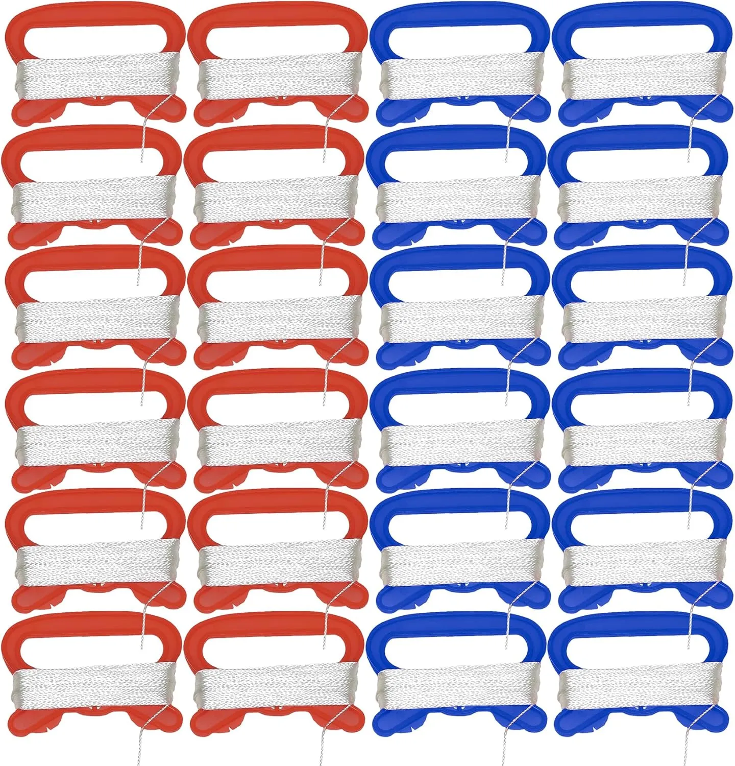 In the Breeze 3418 — 10 LB x 100' Twisted Kite Line - 24 Pieces; Bulk Kite Winders for Class Projects, Summer Camps, Group Activites