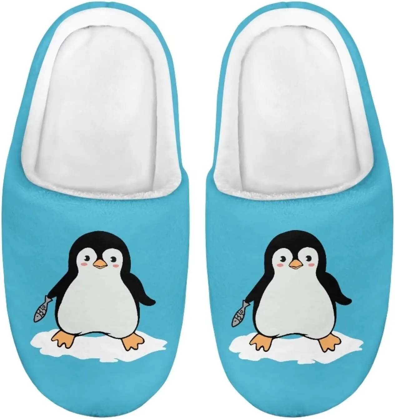 INSTANTARTS Girls Slippers Slip-on Lightweight Soft House Slipper Non-slip Breathable Fuzzy Fluffy Bedroom Flats