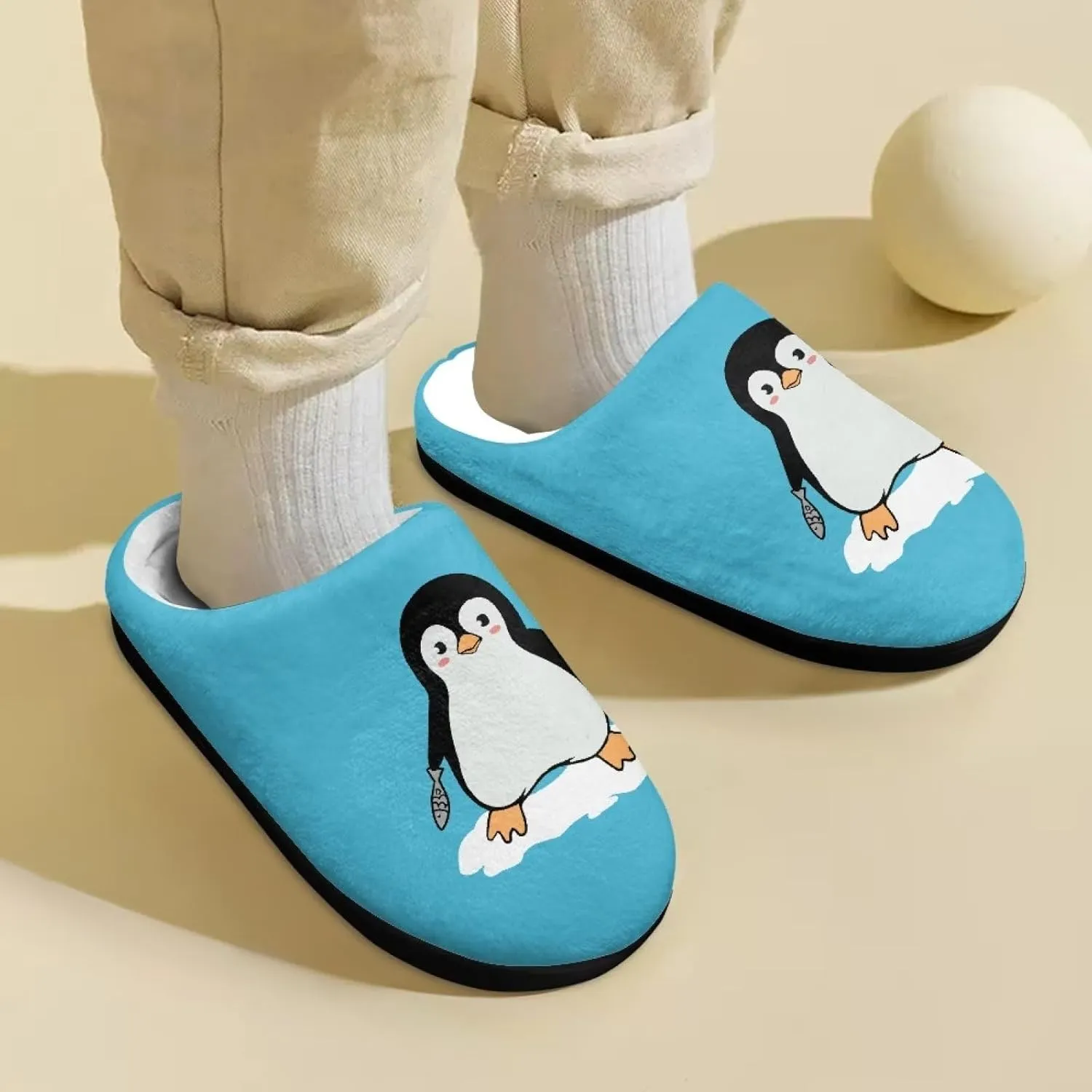 INSTANTARTS Girls Slippers Slip-on Lightweight Soft House Slipper Non-slip Breathable Fuzzy Fluffy Bedroom Flats