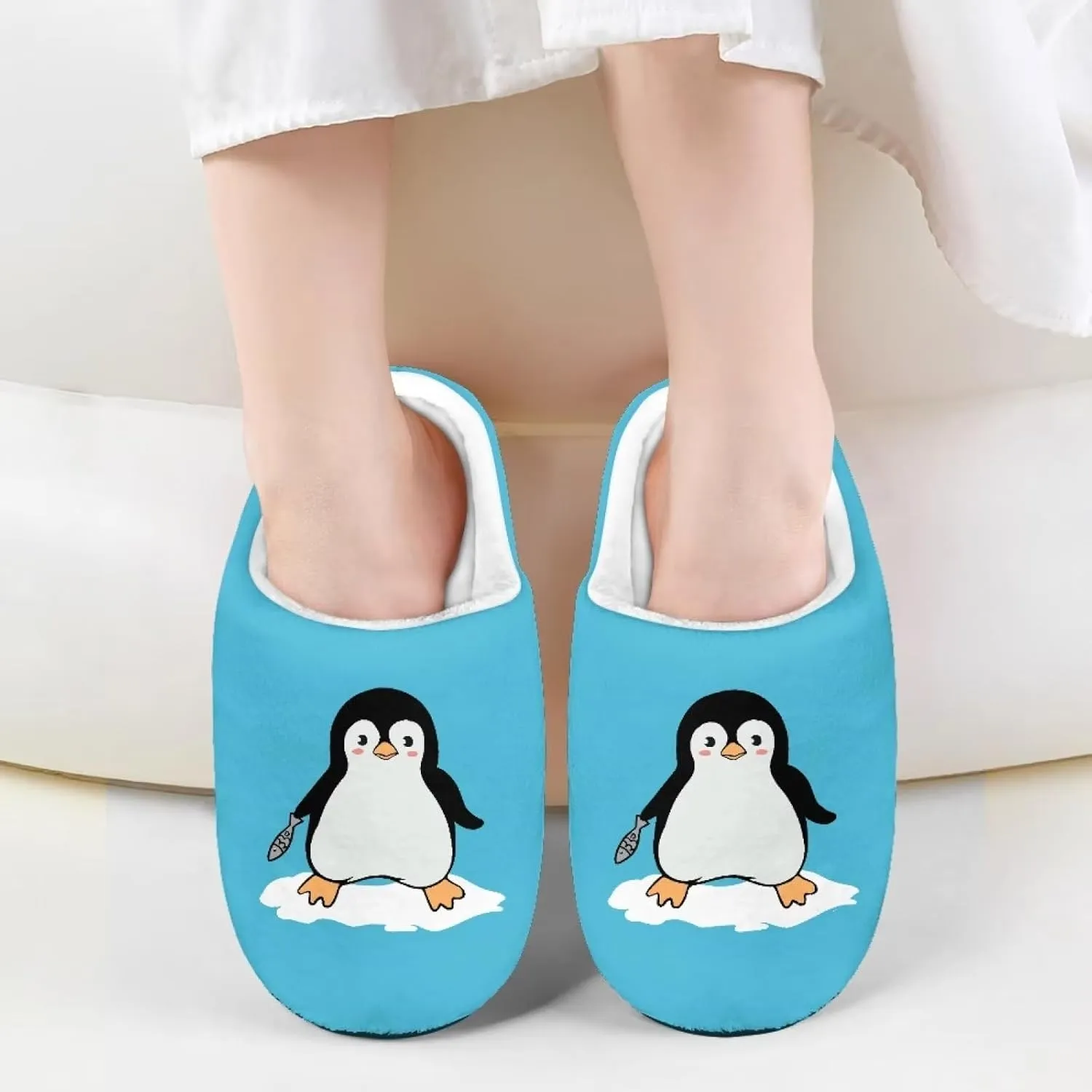 INSTANTARTS Girls Slippers Slip-on Lightweight Soft House Slipper Non-slip Breathable Fuzzy Fluffy Bedroom Flats