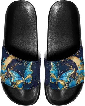 INSTANTARTS Women's Slide Sandals Lightweight Non-slip Athletic Sandals Open Toe Slip-on Slippers Flip Flops