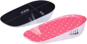 Invisible Height Increase Insoles for Men Women Black Heel Inserts Breathable Shoe Pads for Comfort Non Slip Half Elevator Inserts Fit Shoe Styles