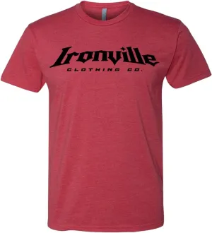 Ironville Branded Logo Weightlifting Soft Blend T Shirt