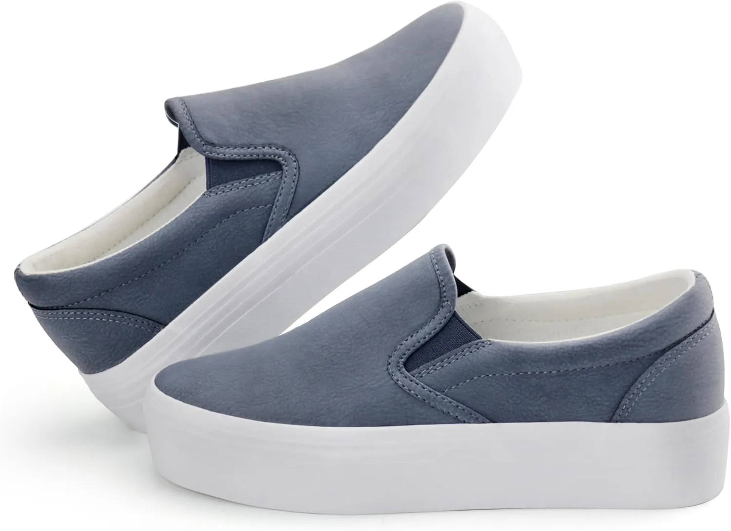 JABASIC Women Slip-on Platform Loafers Casual Comfortable Loafer Shoes