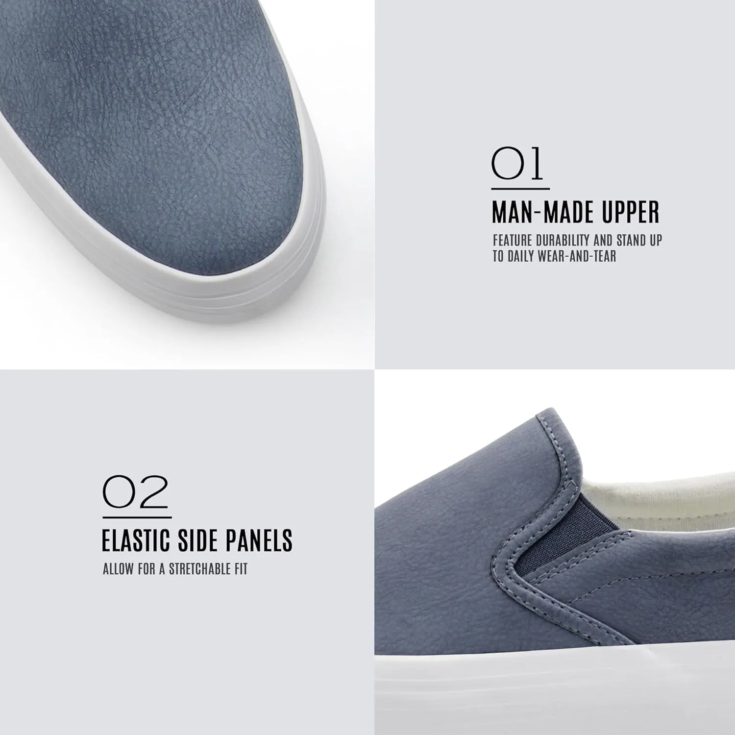 JABASIC Women Slip-on Platform Loafers Casual Comfortable Loafer Shoes